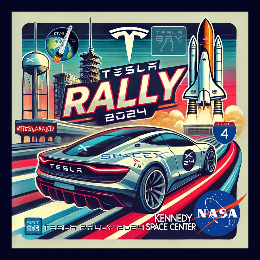 i4 Tesla Rally to Kennedy Space Center 08/03 was a GO!